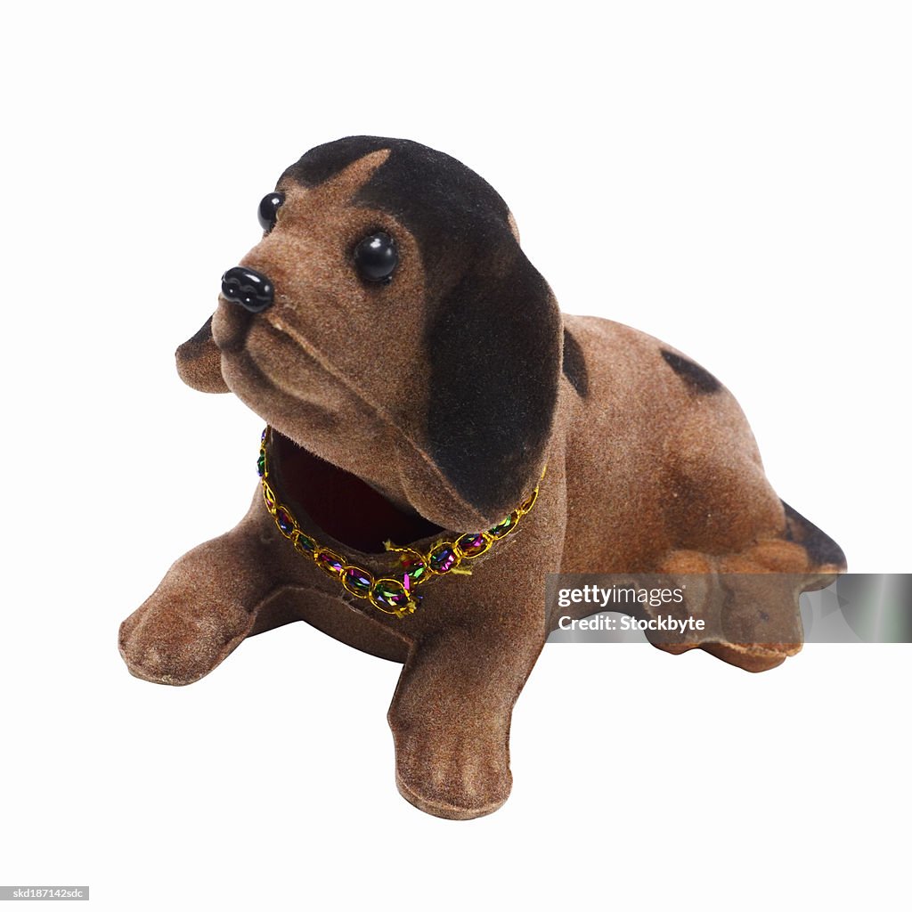 Elevated view of a ornament dog