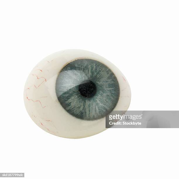 close up of a glass eye - occhio di vetro foto e immagini stock