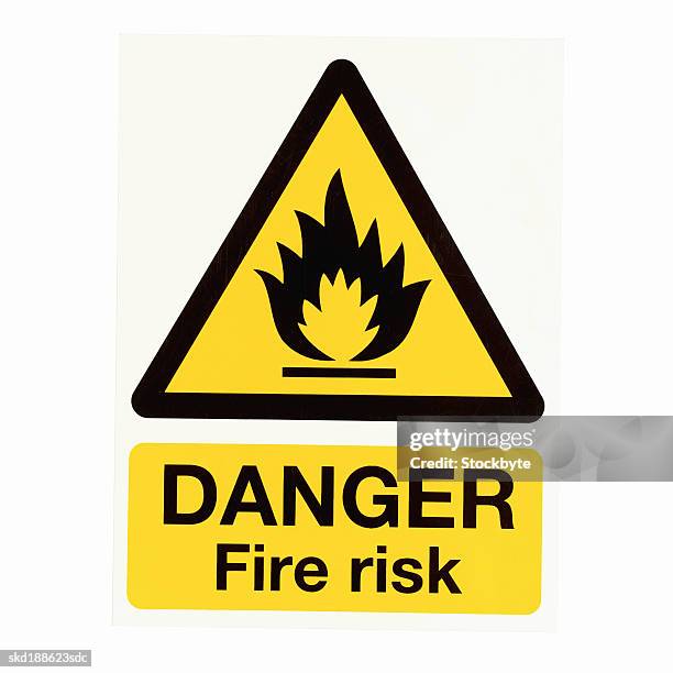 Fire Risk Warning Sign Fire Sign Photos and Premium High Res Pictures - Getty Images