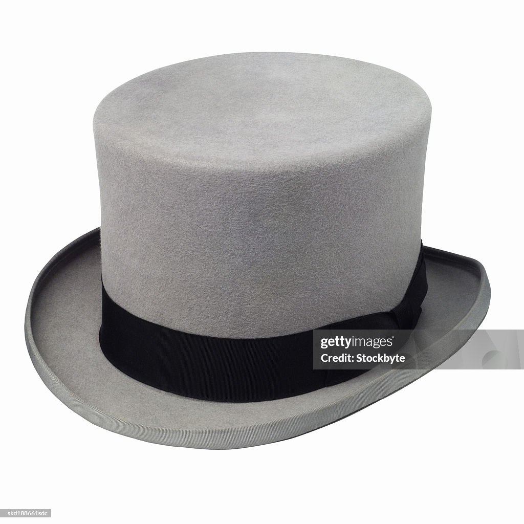 Close up view of a top hat