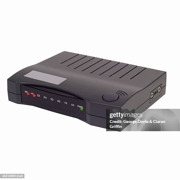 close-up of external modem - external stock pictures, royalty-free photos & images