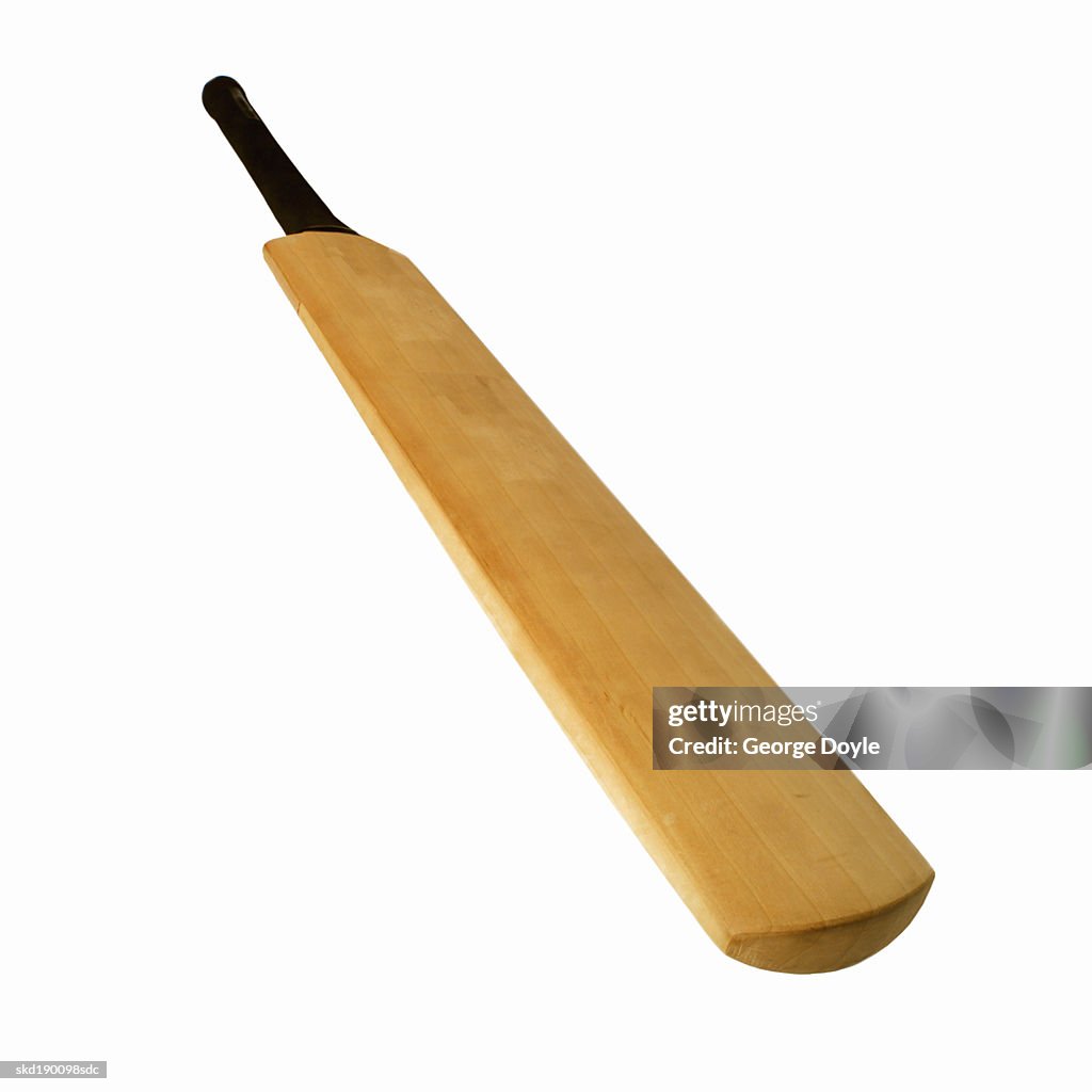 Close up of a cricket bat