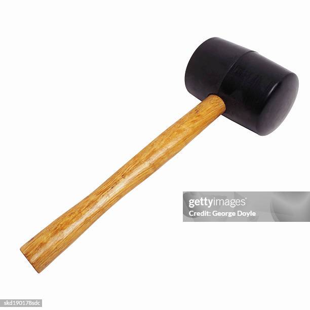 close up of a mallet - mallet hand tool foto e immagini stock