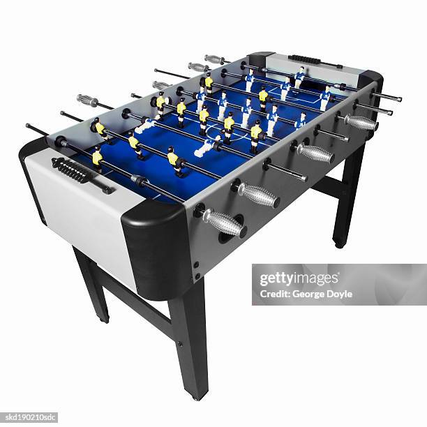 close up of a football table game - football match stock pictures, royalty-free photos & images