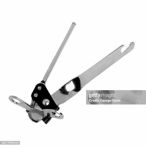 elevated view of a can opener - can opener stock pictures, royalty-free photos & images