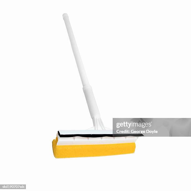 elevated view of a squeeqee - scrubbing brush stock pictures, royalty-free photos & images