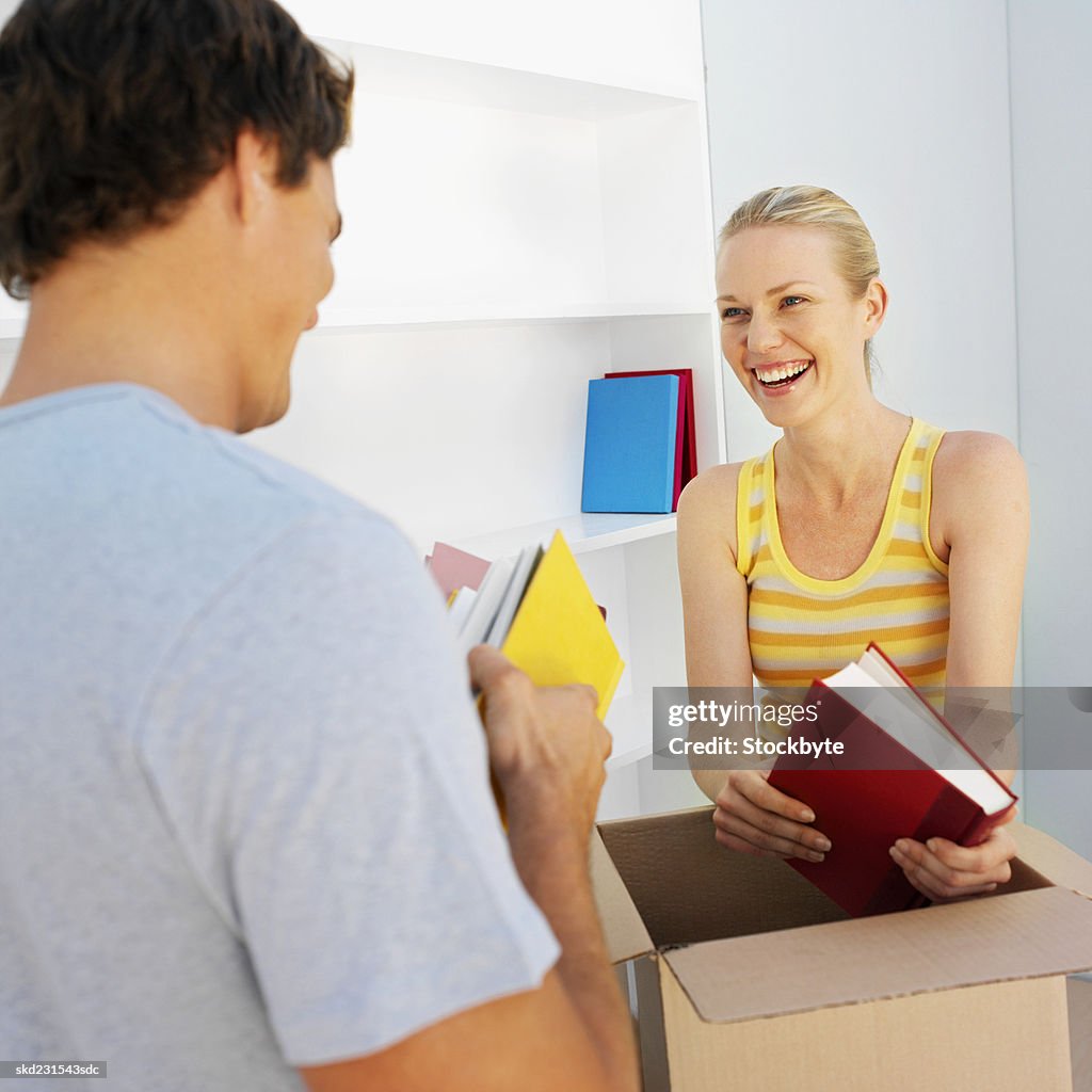 Couple moving house