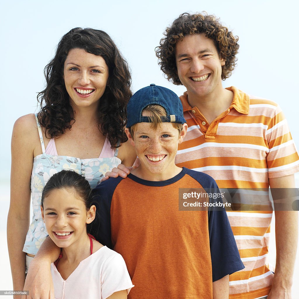 Family at the beach