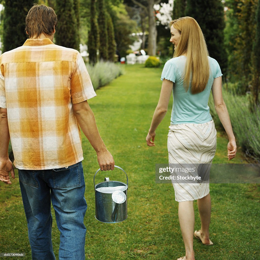 Couple in a garden