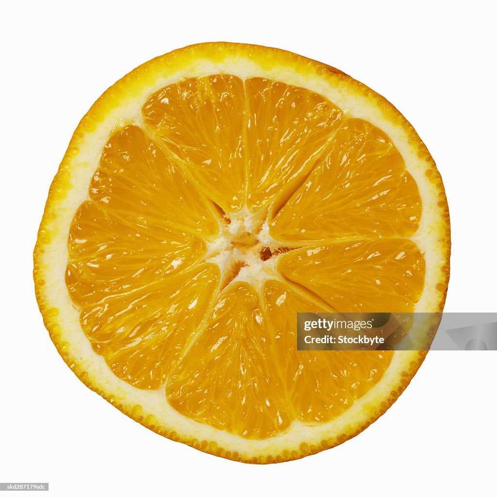 Close-up of half an orange