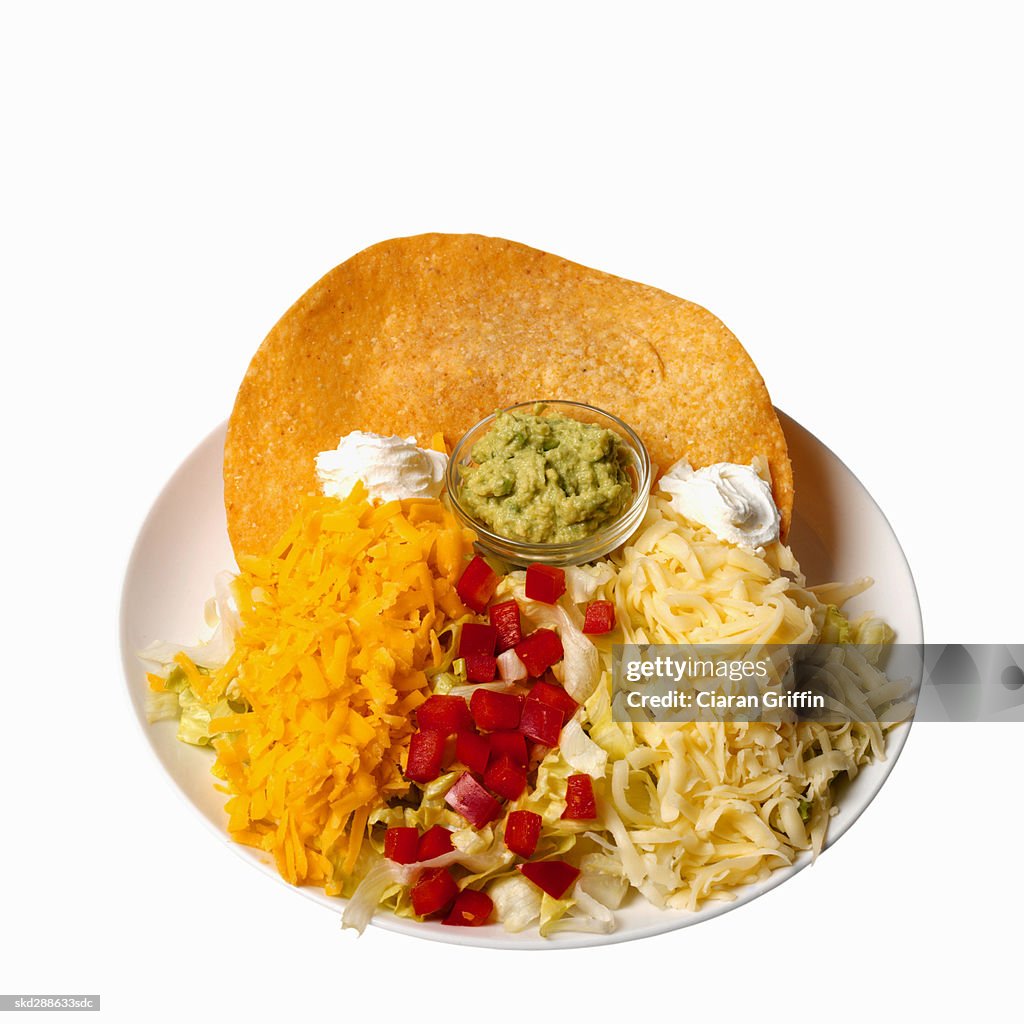 Close-up of taco salad