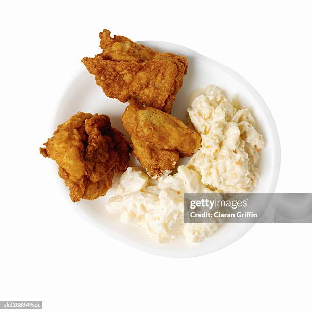 close-up of chicken and mashed potato - mashed stock pictures, royalty-free photos & images