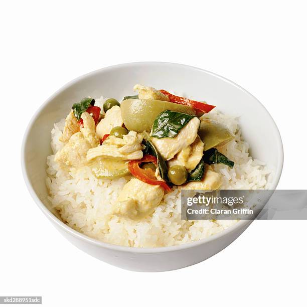 close-up of a dish of chinese food - gen z studio brats premiere of chicken girls arrivals stockfoto's en -beelden