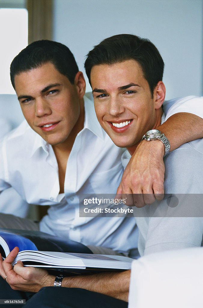 Portrait of two gay men