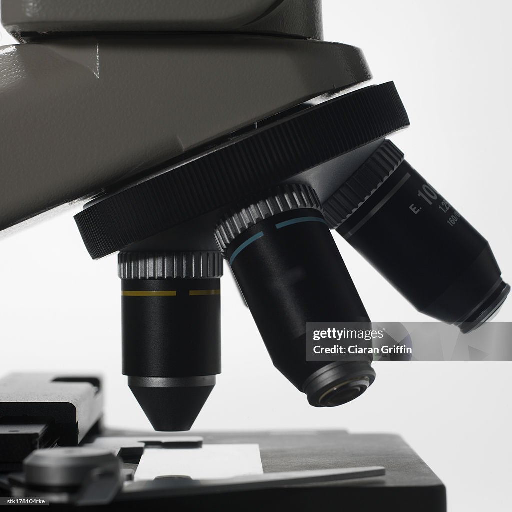 Interesting Microscope Close Up Of Various Lenses Fitted On A Microscope High-Res Stock Photo ...