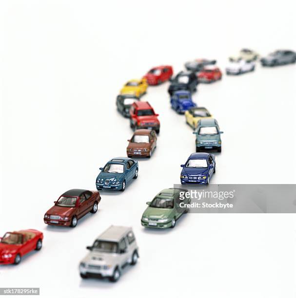 a variety of toy model cars - variety stock-fotos und bilder