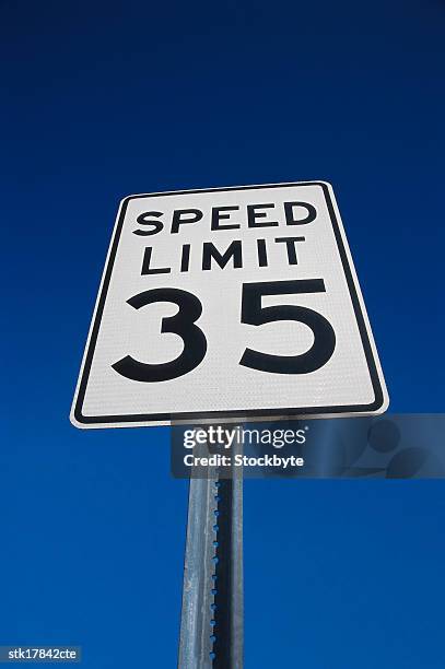 American Maximum Speed Limit 45 Mph Road Sign High-Res Vector