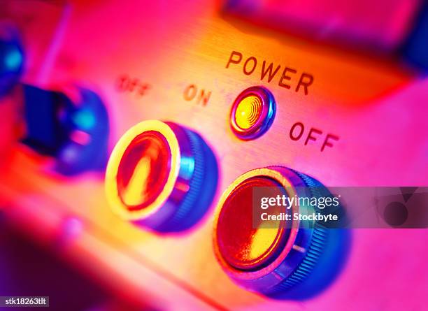 infrared close-up view of a control board - control photos et images de collection