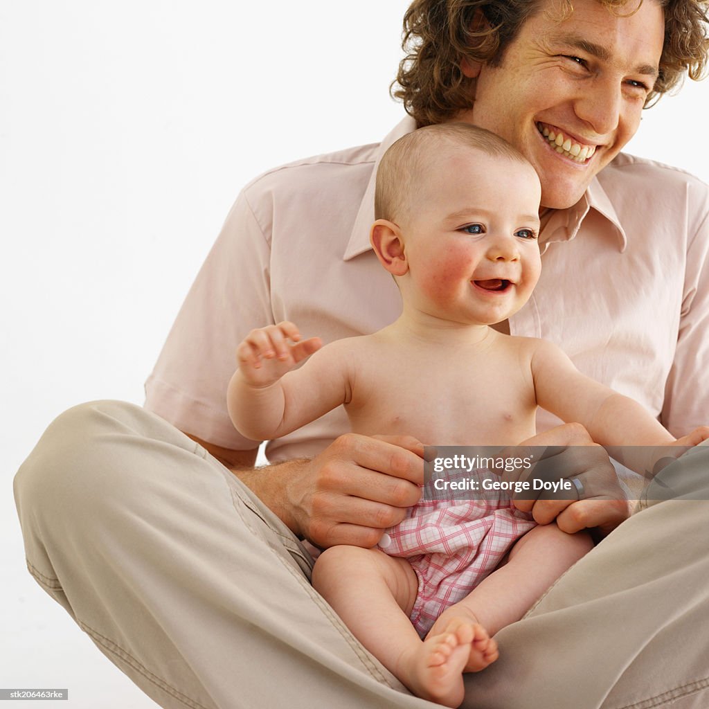 Father spending time with his baby (12-18 months)
