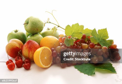 Close-up of an array of fresh fruit Close-up of an array of fresh fruit