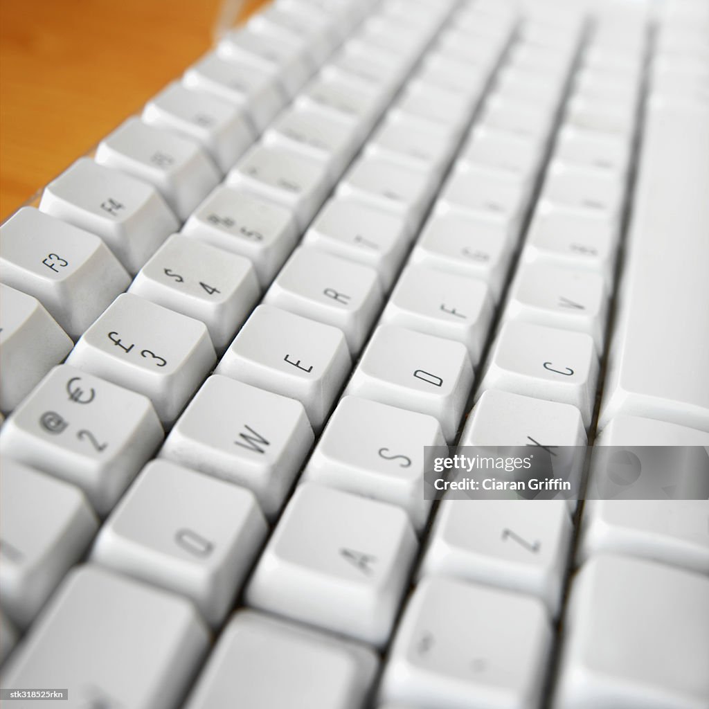 Keyboard Rear View High Angle View Of A Computer Keyboard High-Res Stock Photo - Getty Images