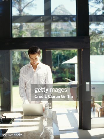 Young man using a laptop Young man using a laptop