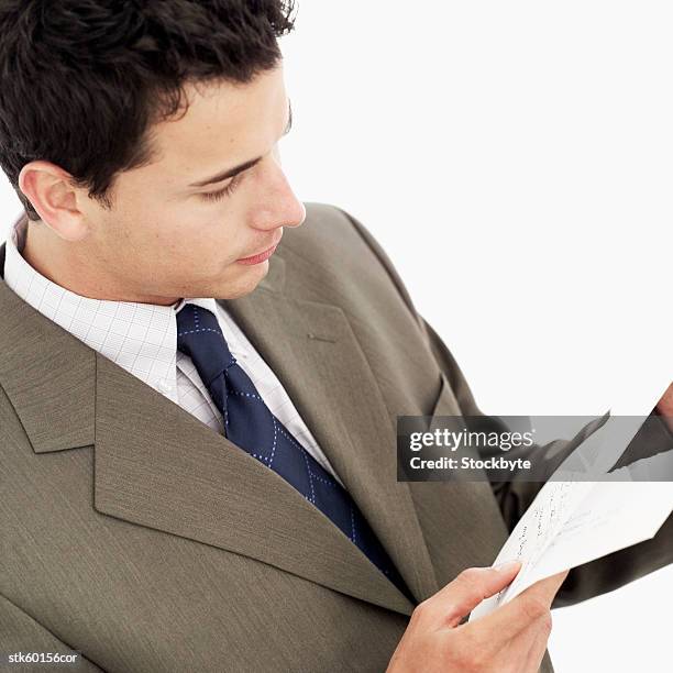 close-up of a businessman a letter - letter bildbanksfoton och bilder