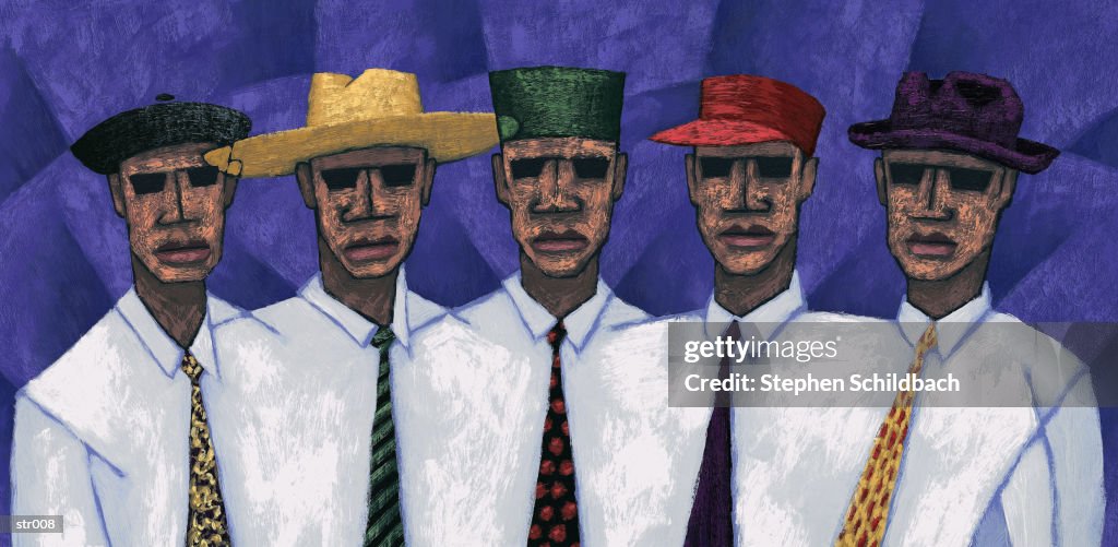 Minority Men with Ties