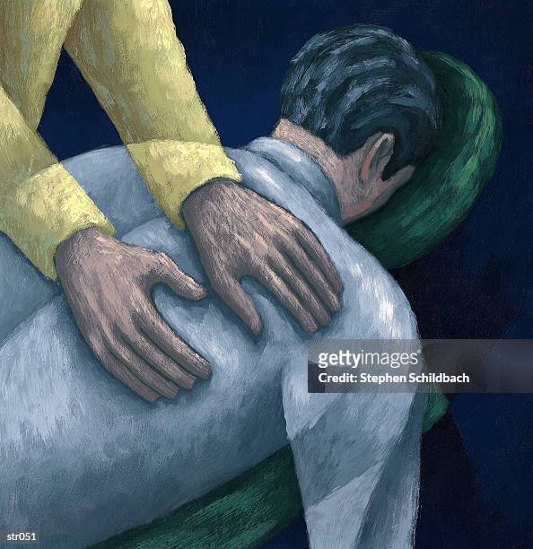 man getting massage - human joint stock illustrations