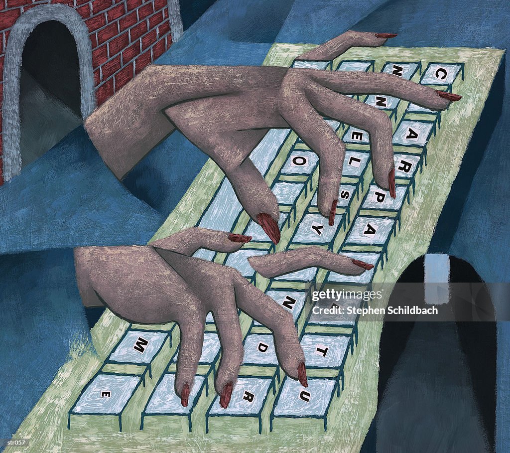 Fingers on Keyboard