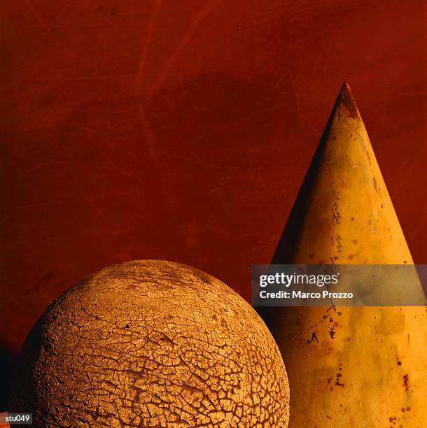 sphere & cone - marcao stock pictures, royalty-free photos & images