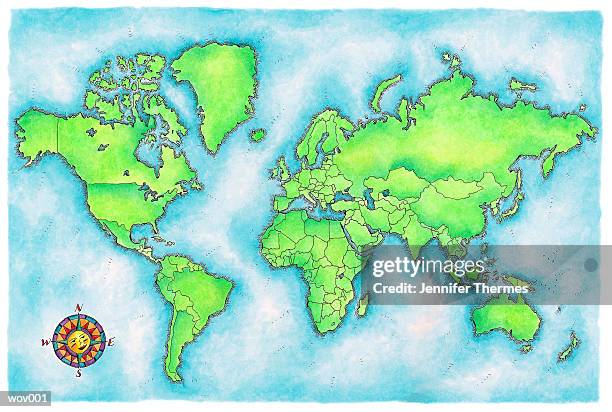 stockillustraties, clipart, cartoons en iconen met map of the world - target and mindless behavior celebrate target exclusive deluxe edition of all around the world