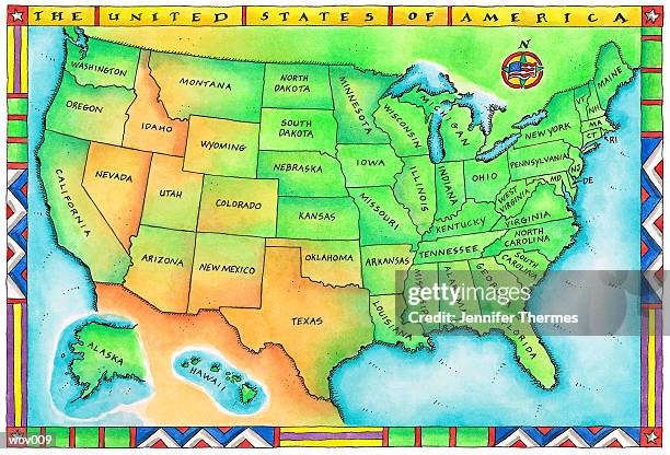 stockillustraties, clipart, cartoons en iconen met map of the usa - women in film 2015 crystal lucy awards presented by max mara bmw of north america and tiffany co red carpet