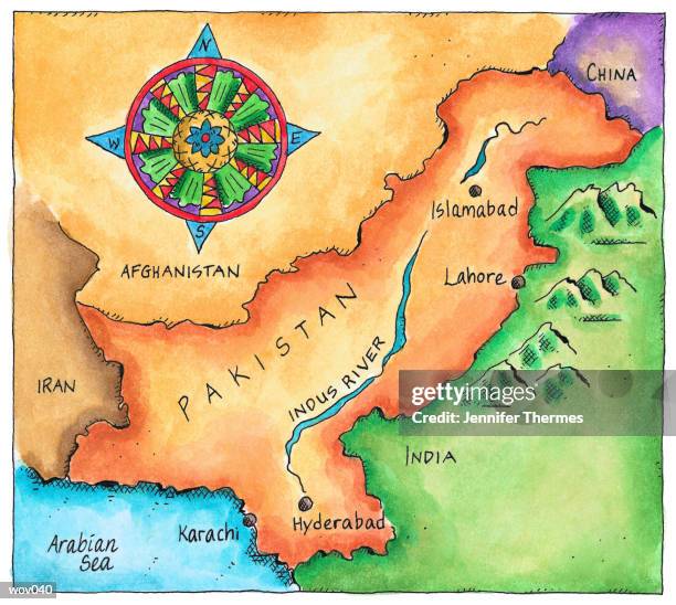 Mapa Rio Indus Mapa Do Rio Indo