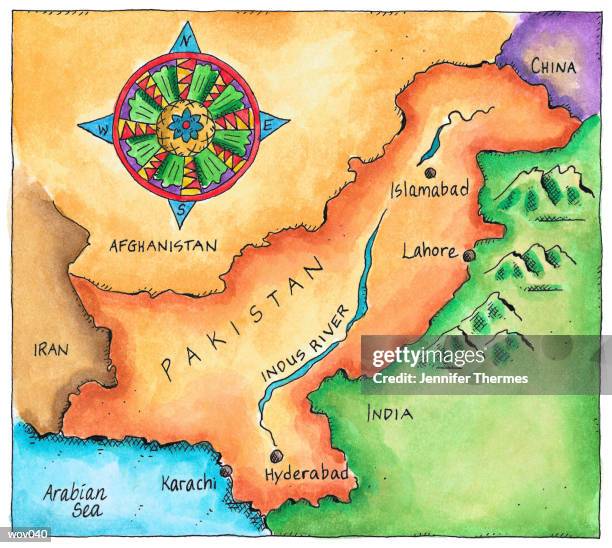 map of pakistan - jennifer 幅插畫檔、美工圖案、卡通及圖標