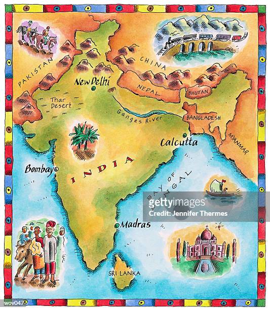 map of india - jennifer 幅插畫檔、美工圖案、卡通及圖標