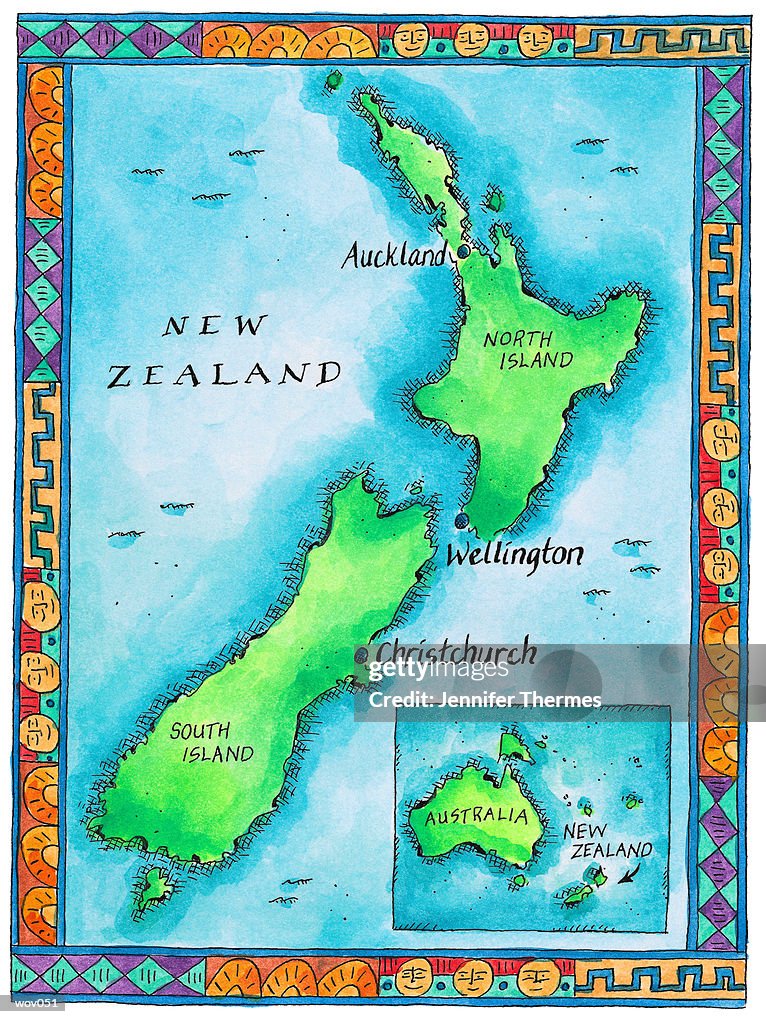 Map of New Zealand