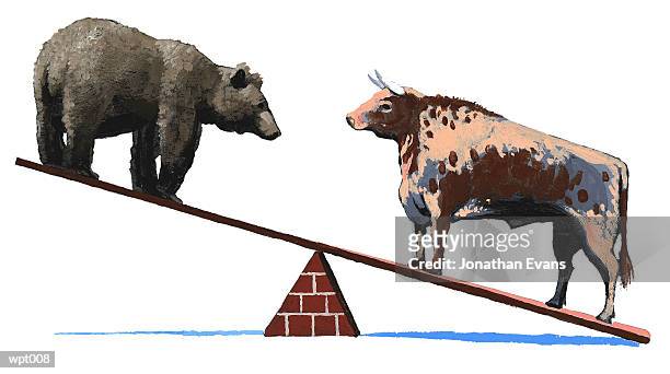 bull market - evans stock illustrations