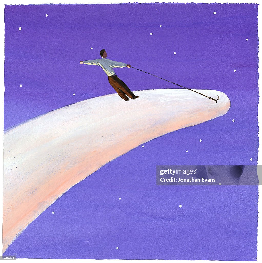 Man Riding Comet