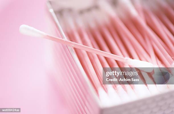 cotton buds, close up - cotton swab ストックフォトと画像