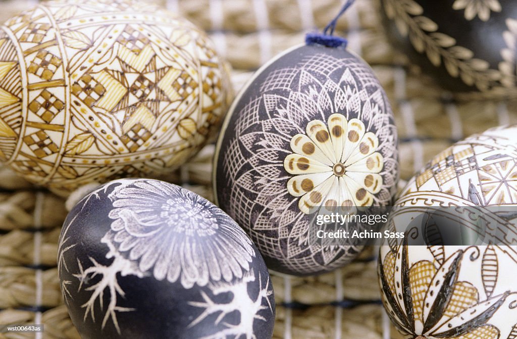 Bauble, Easter eggs, close up