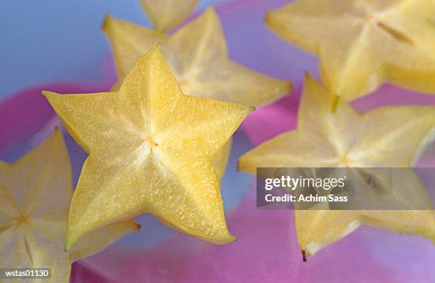 slices of carambola - on the set of the cj e m corp idol school reality television show stockfoto's en -beelden