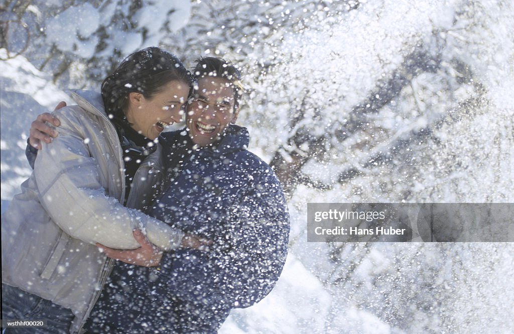 Couple in snow