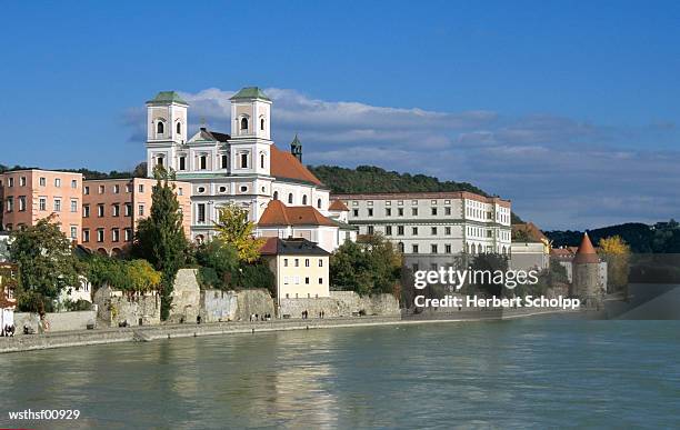 germany, bavarian forest, studienkirche in passau - volcano or lava flow or salt terrace or forces of nature or forest or ocean or waves o stock pictures, royalty-free photos & images