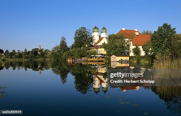 germany, bavaria, upper bavaria, cloister seon at the chiemsee - bavaria stockfoto's en -beelden