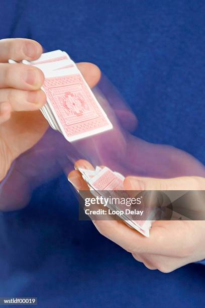 person shuffling cards, close up - shuffling stock pictures, royalty-free photos & images