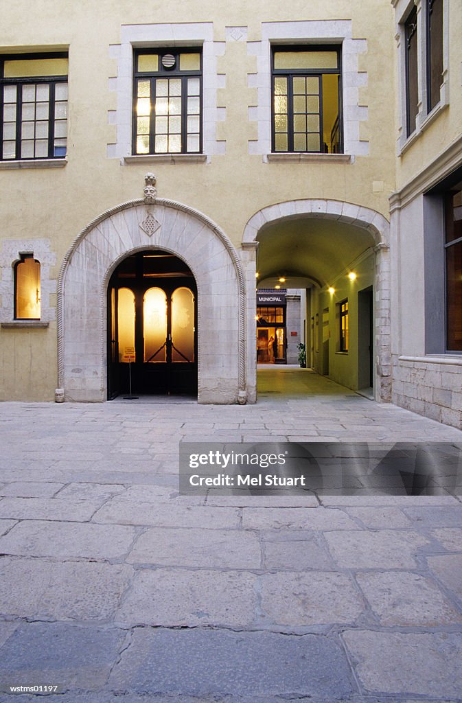 Municipal Courtyard, Girona, Costa Brava, Spain