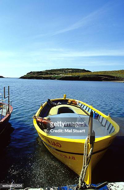 gala dali at harbour, the boat of the famous painter and surrealist salvador dali, costa brava, catalonia, spain - a of stock pictures, royalty-free photos & images