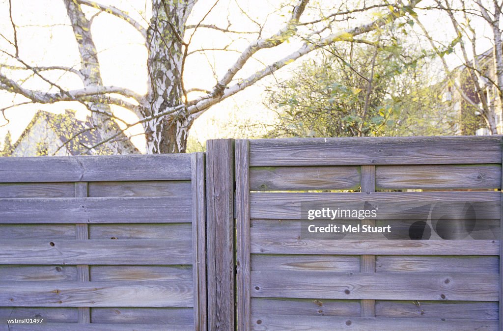 Germany, Hamburg, garden fence