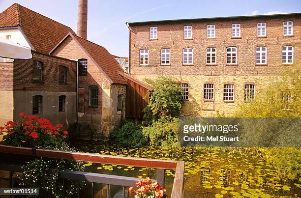 tuchmacher museum in former cloth factory, bramsche, osnabruecker country, germany - mel stock pictures, royalty-free photos & images